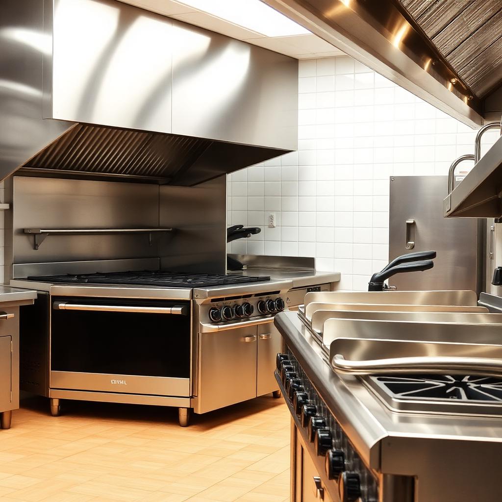 Equipo de cocina comercial en acero inoxidable: estufa de gas, horno, freidora y plancha – reparación de equipos de restaurante 0 Degrees Technical Services